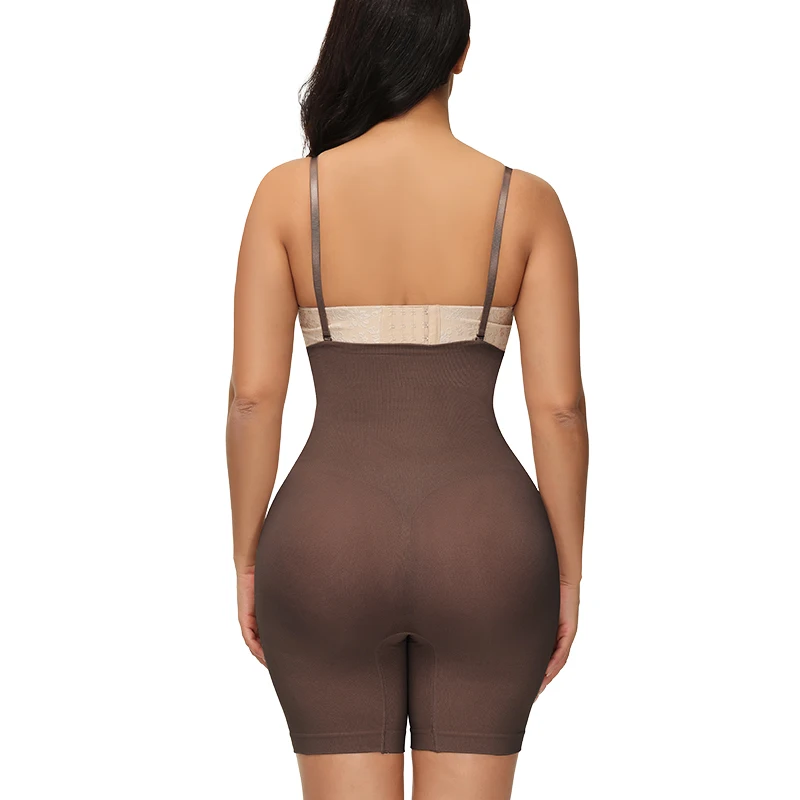 Women Bodysuit Butt Lifter Shapewear Seamless Adjustable shoulder strap Slimming Sheath Butt Lifter Push Up Thigh Slimmer