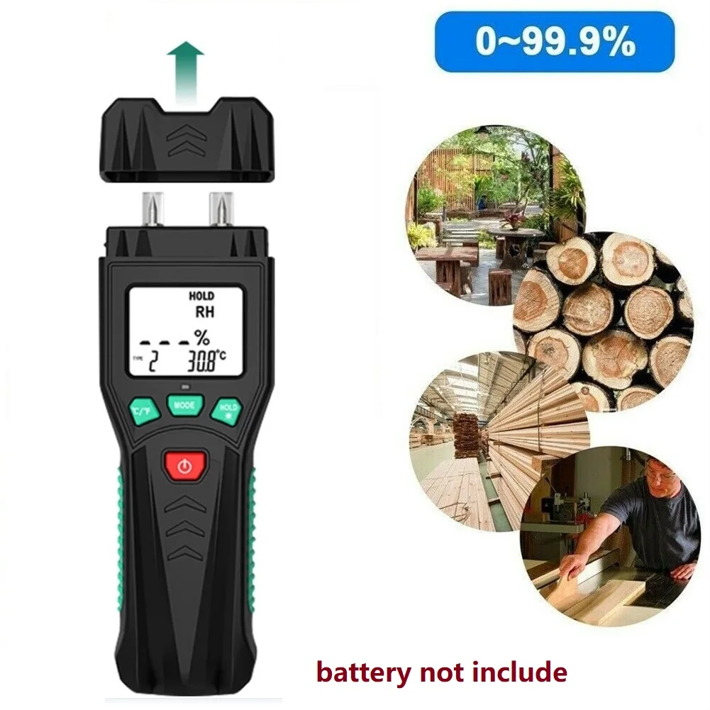 

Two Pins Digital Wood Moisture Meter 7 Categories Of Materials Detector With LCD Wood Moisture Meter Storage Pouch Measurement