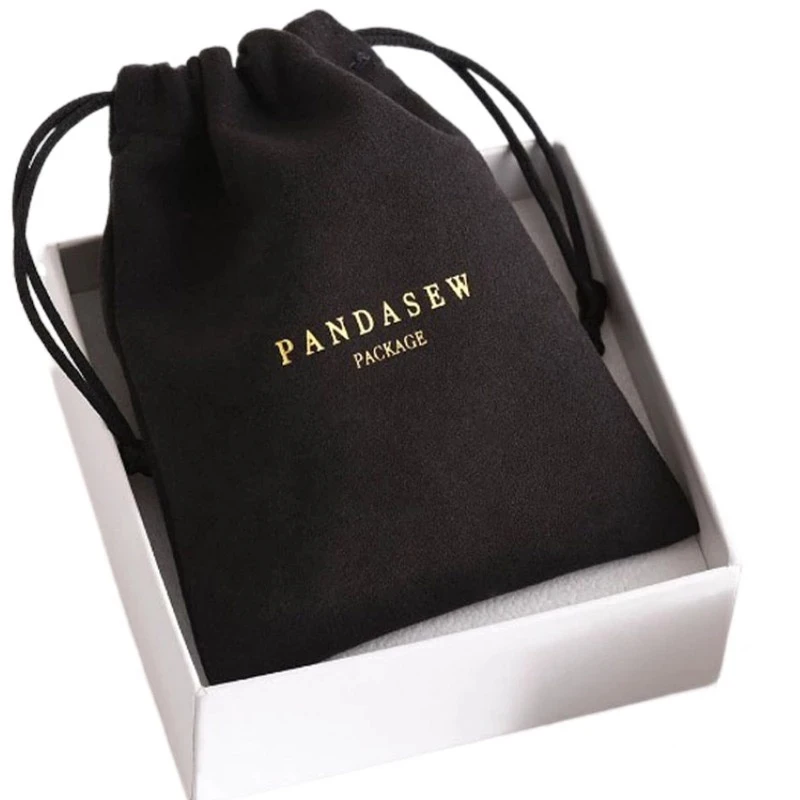 

Black Flannel Gift Bags 5x7cm 8x10cm 9x12cm 11x14cm Eyelashes Cosmetic Packaging Pouches Custom Jewelry Logo Sack