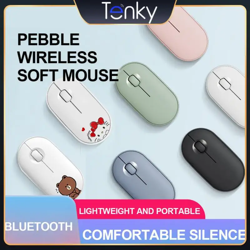 

Comfortable hand feeling Pebble Mute Mouse M350 Bluetooth Dual Mode Wireless Mouse Fashion light lovely Multi-link Office Mouse