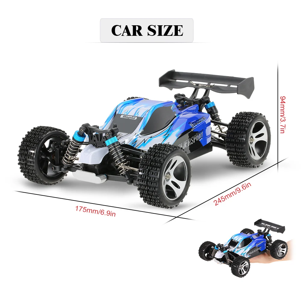 Wltoys A959 1:18 2.4Ghz RC Racing Car Off Road RC Trucks 4WD 45KM/H High Speed Vehicle RC Racing Car Remote Control Race Car RTR enlarge