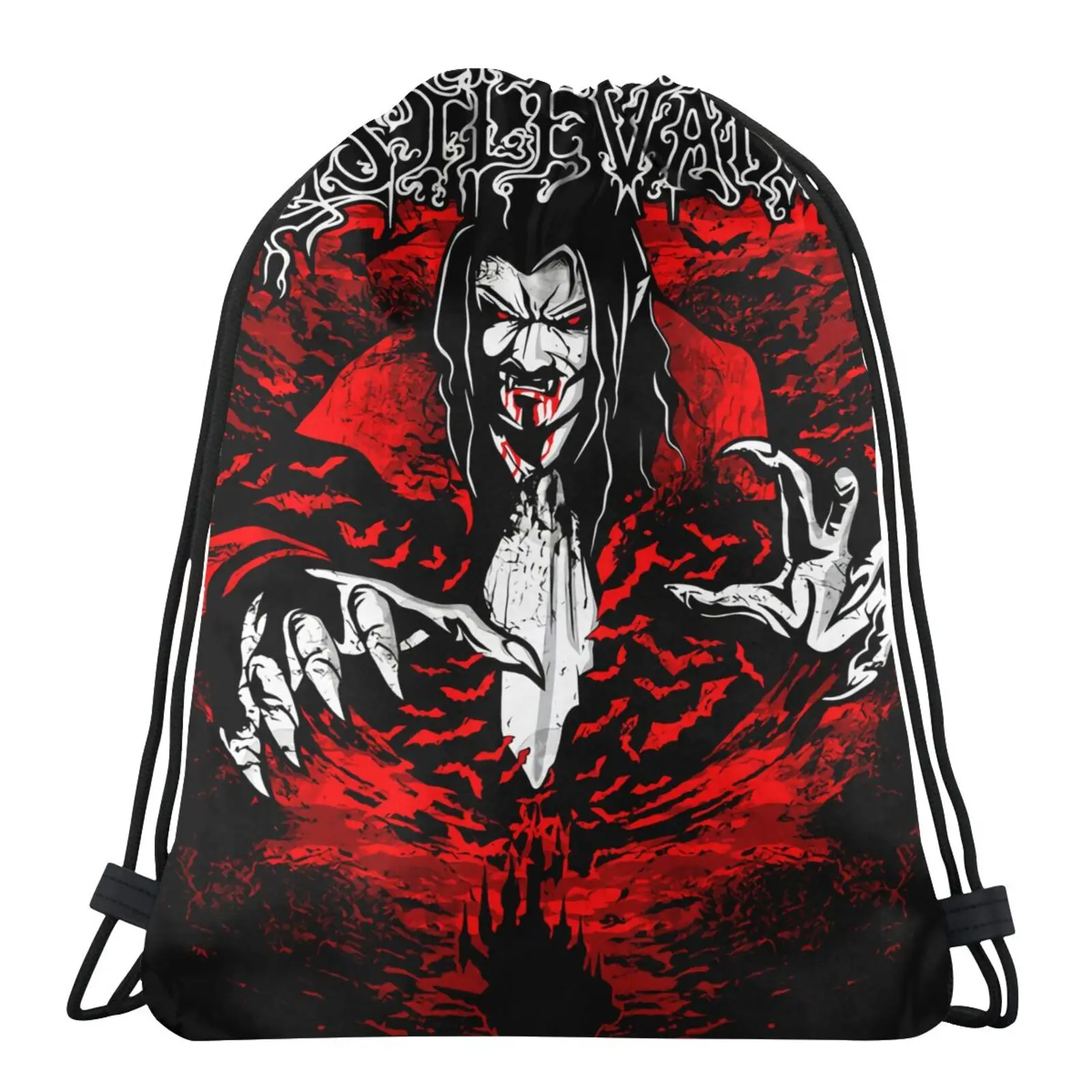 

Dracula Of The Night Castlevania Bags For Men Canvas Bag Storage Bag Custom Backpack Skull Bag Makeup Bag Children's Sport Bag