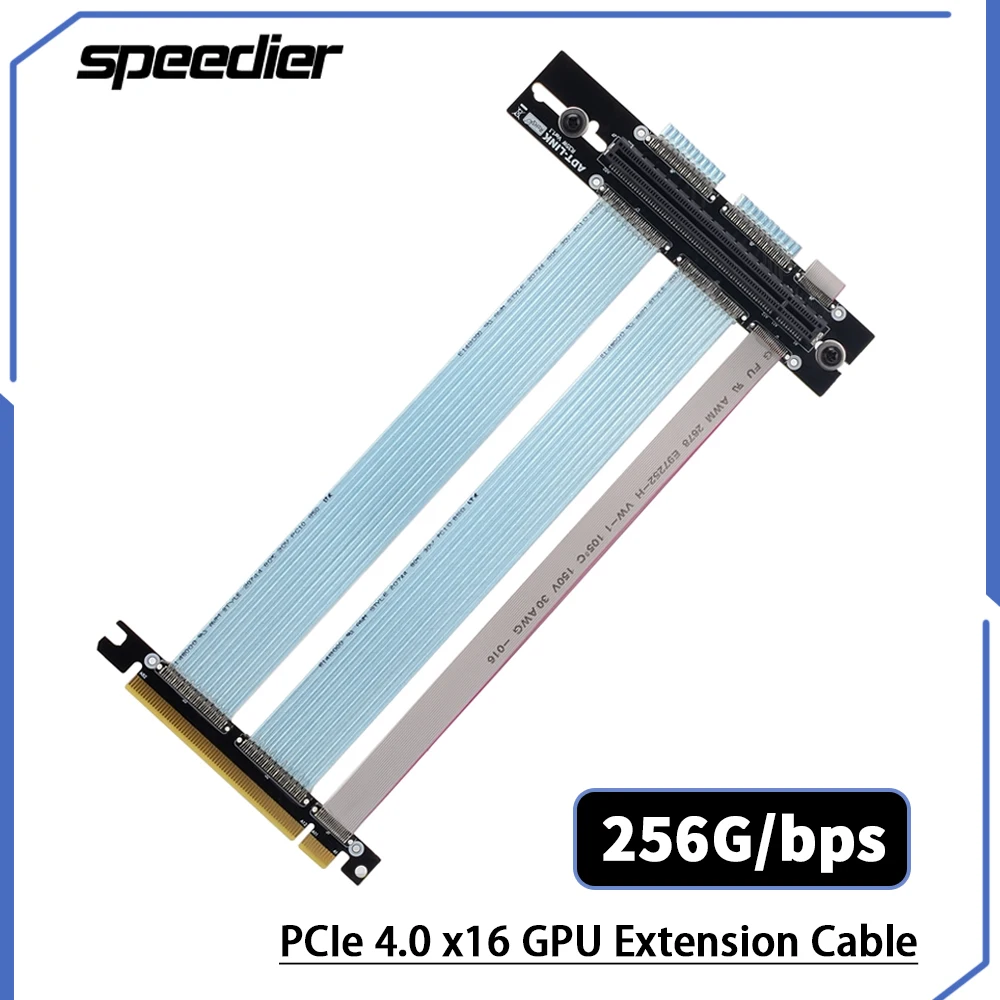 Вертикальная видеокарта Riser PCIe4.0 16x графическая стандартный PCI Express 4 0x16 кабели для