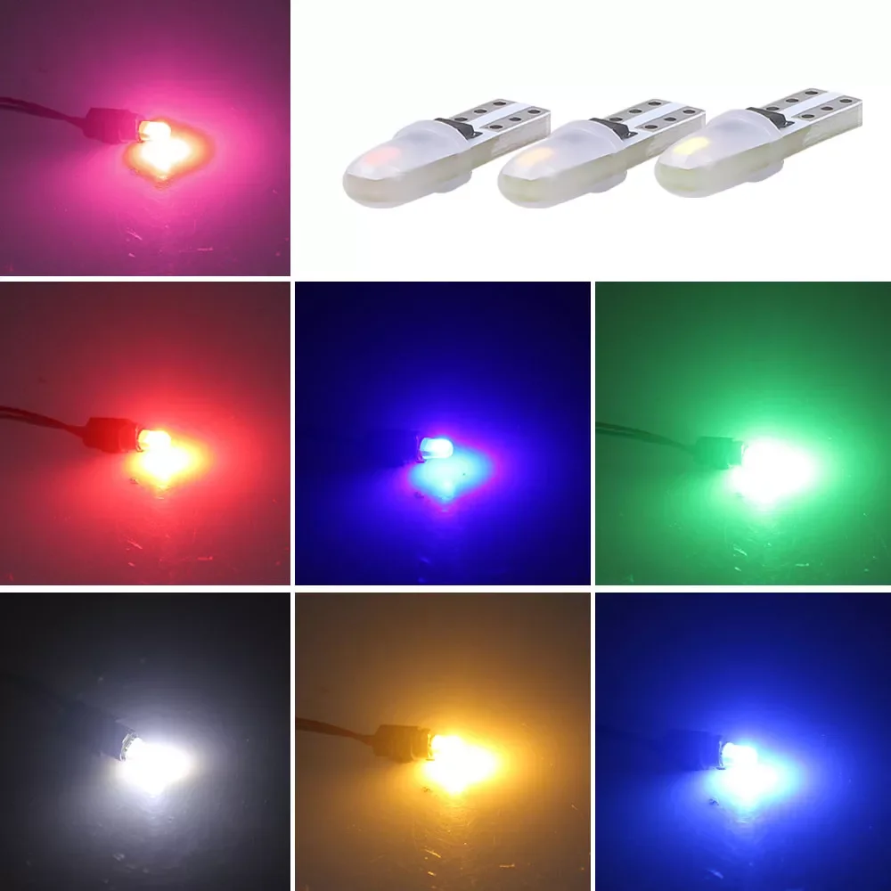 

AUTO PARTS 10Pcs/Lot T5 Dashboard Lights 3014 2SMD LED Light Car Interior Light Auto Side Wedge Instrument Gauge Lamp Bulbs