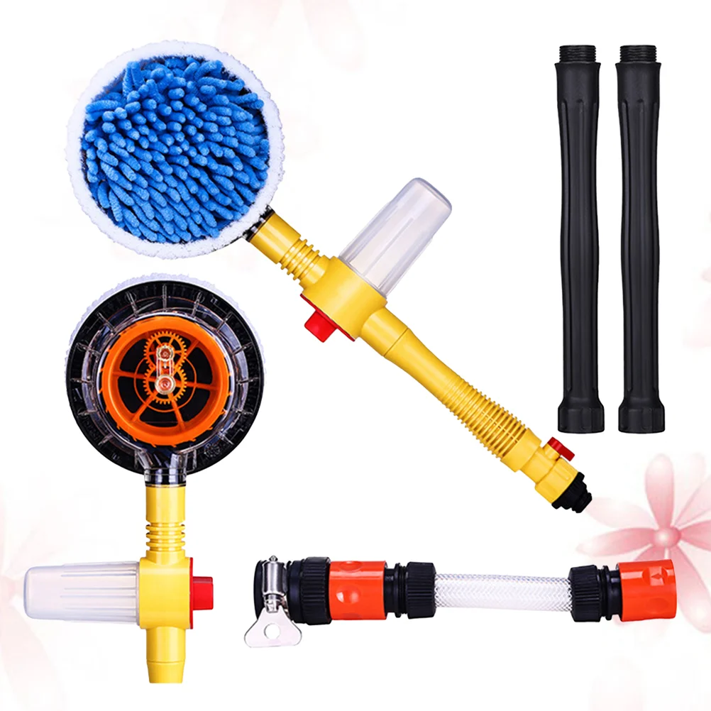 

Car Rotating Clean Round Brush Rotating Auto Water Spray Brush Car Wash Cleaning Brush Car Washer Auto Parts Round Brush