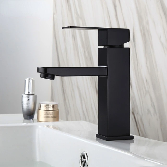 

Basin Sink Bathroom Faucet Deck Mounted Hot Cold Mixer Taps Lavatory Sink Tap Bathroom Sink Faucet Accessories Fast Shipping