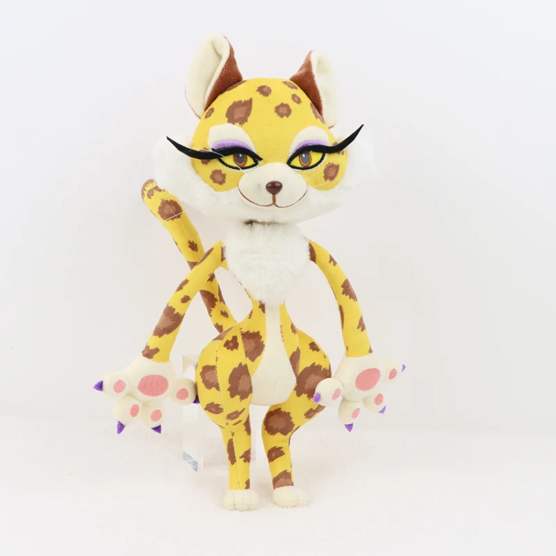 

38cm Kawaii Clawroline Plush Toys The Forgotten Land Game Toy Anime Cartoon Character Doll Soft Stuffed Leopard Animal Gift Toy