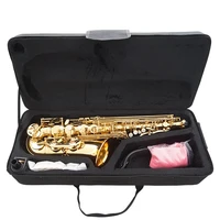sinomusik brand gold lacquer eb alto saxophone woodwind instrument