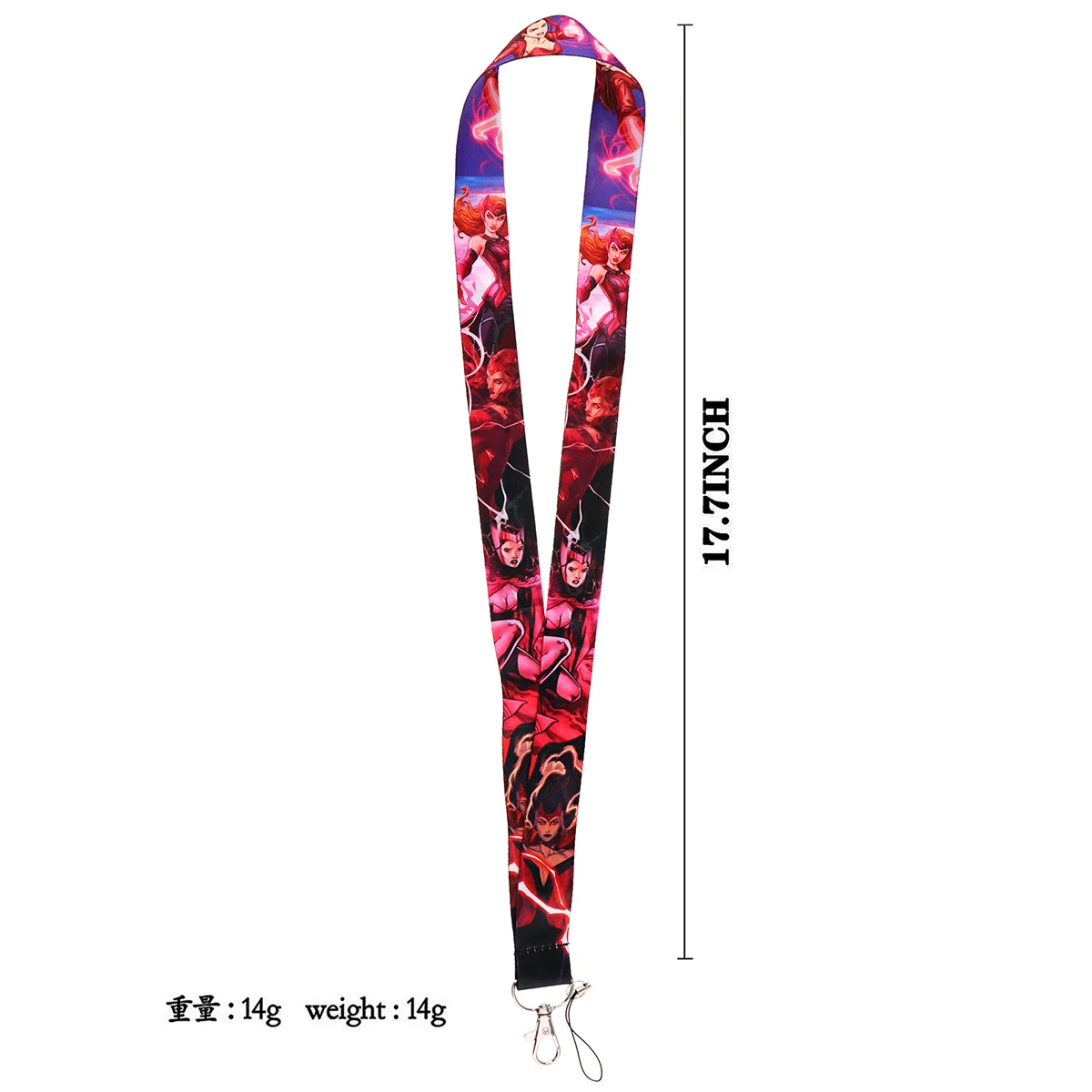 Scarlet Witch Cool Neck Strap Lanyards for Keys Keychain Badge Holder ID Credit Card Pass Hang Rope Lariat Accessories images - 6