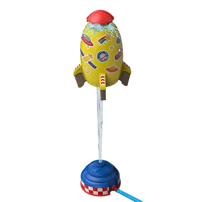 

Rocket Launcher Toy Outdoor Rocket 360 Rotary Water Pressure Lift Sprinkler Toy Garden Lawn Water Spray Toys For Kids