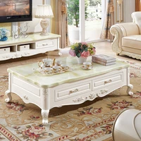european style tea table living room high grade simple european marble tv cabinet square tea table light luxury american furnitu