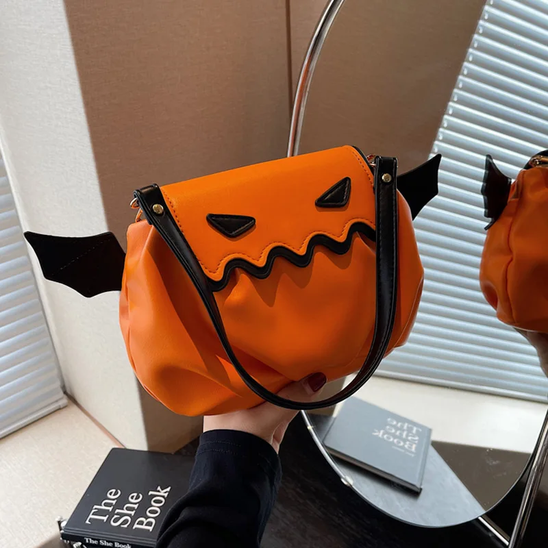 

Cartoon Halloween Purse for Women 2023 Newest Cute Demon Satchel Novelty Funny Shoulder Messenger Bag PU Leather Crossbody Bag