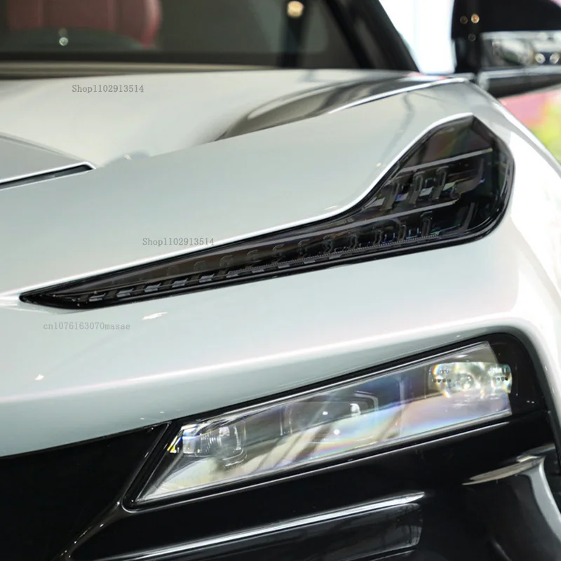 Фото Защитная пленка для фар Lotus ELETRE 2023-2024, тонировочная пленка для фар, прозрачная дымчато-черная наклейка для ремонта задних фонарей из ТПУ. №3