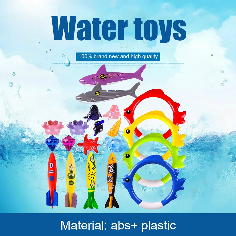 

20pcs Children Swimming Pool Throwing Sinking Dive Toys Funny Underwater Training Kids Summer Diving Game Play Water Toys