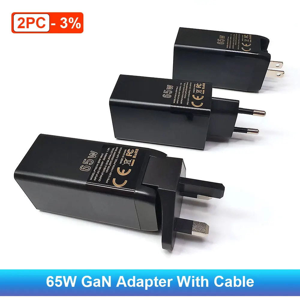 

Pine64 TS101 65W DP Charger Type-C Power Supplies for Pinecil Soldering Iron PPS Mobile Phone with Cable Universal Power Adapter