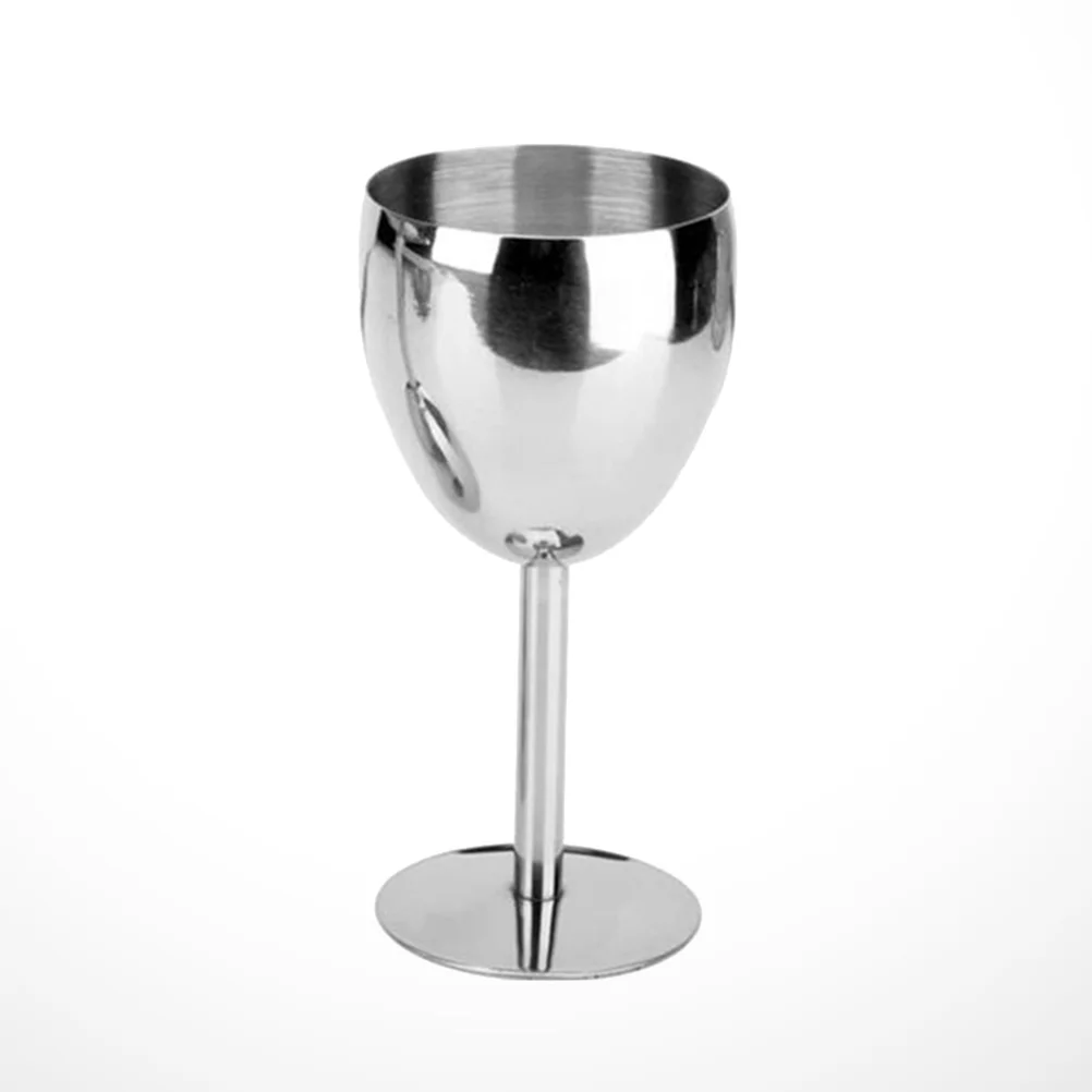 

1 pc Drinking Goblet Steel Cup Cocktail Goblet Champagne Goblet Unbreakable Stainless Steel Goblet