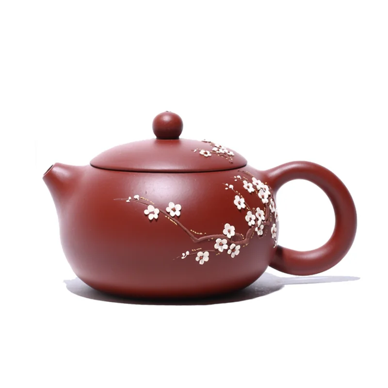 

240ml Authentic Yixing Purple Clay Teapots Famous Handmade Xishi Tea Pot Ball Shaped Infuser Zisha Tea Set Gifts