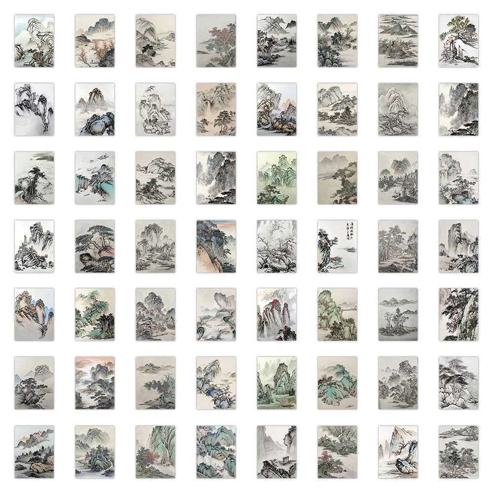 

Набор из 60 стикеров с китайской живописью AnimeWorlds