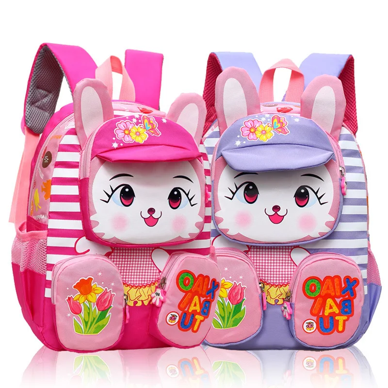 Hot Sale 2023 New Fashion Children School Bags for Girls Boy 3D rabbit Design Student School Backpack Kids Bag Mochila Escolar