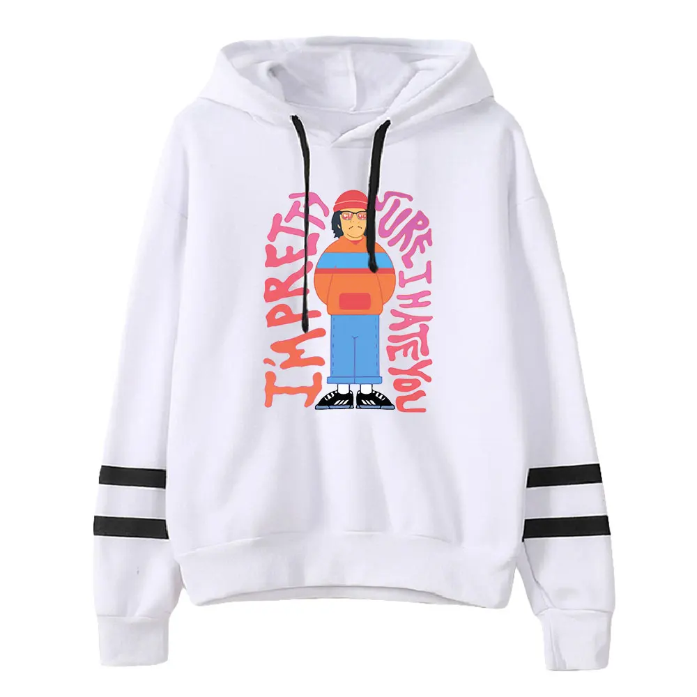 Фото 2026 поп-певец Cuco Merch унисекс, без карманов, с параллельными перекладинами, толстовка с рукавами для женщин и мужчин, толстовка с капюшоном, повседневный стиль, модная одежда №2