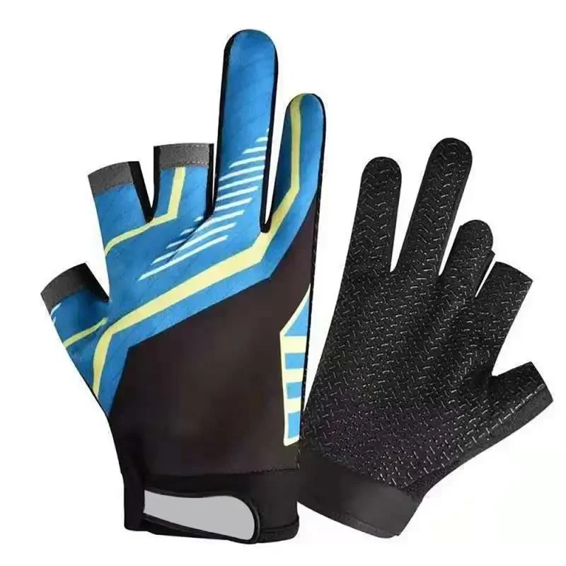 Велосипедные перчатки для рыбалки летние мужские и женские с тремя пальцами