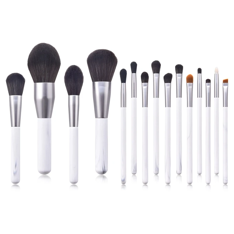 

15Pcs Makeup Brush Professional Cosmetic Kit Premium Synthetic Foundation Brush Blending Face Powder Concealers Eye