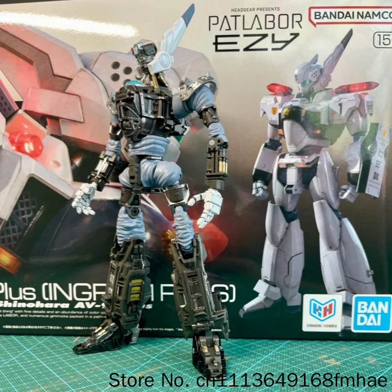 Фото Коллекционная модель робота-меха Bandai RG Mobile Police Av.98 Plus Ingram в масштабе 1:48, в наличии, для сборки, хобби, подарок для взрослых №2