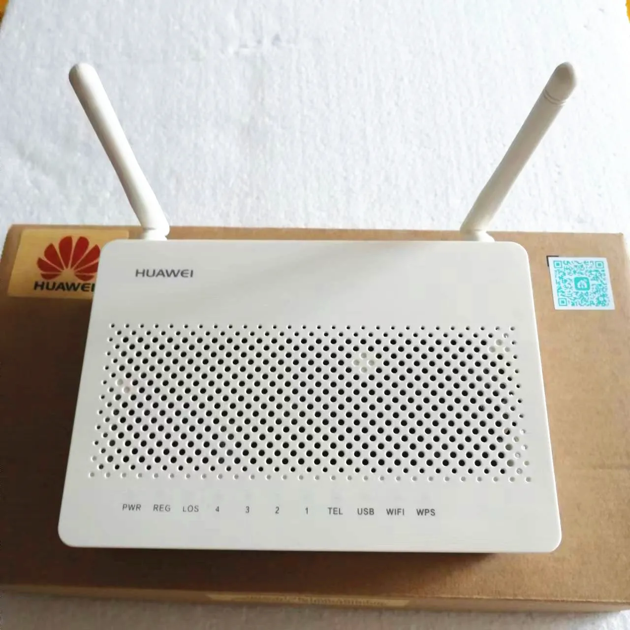 Оригинальные ПОРТЫ 1GE + 3FE HS8545M5 EPON ONU с 1 телефонным портом 2 антенны беспроводная
