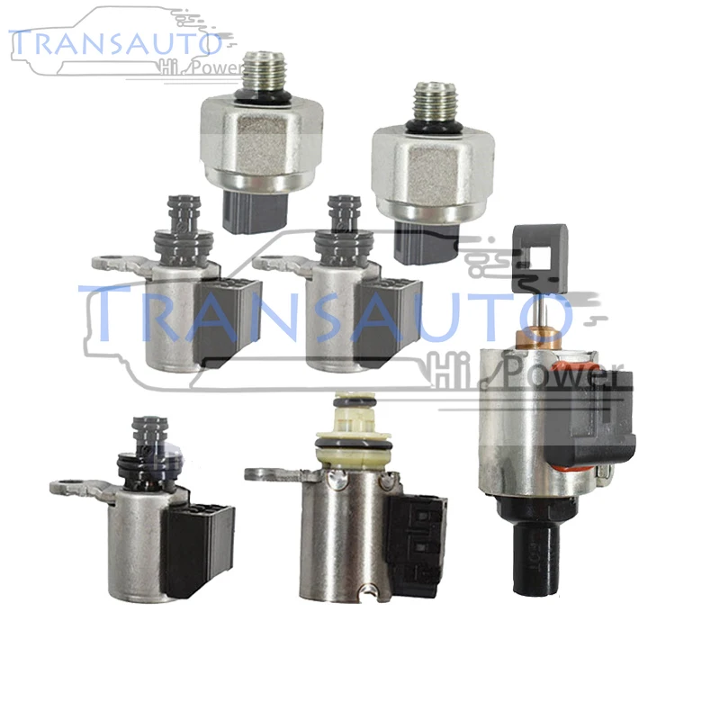 

Комплект соленоидов коробки передач JF011E RE0F10A REOF10A CVT, 4 + 2 переключателя + 1 шаговый двигатель для Jeep Patriot Mitsu lancer Renault nissan