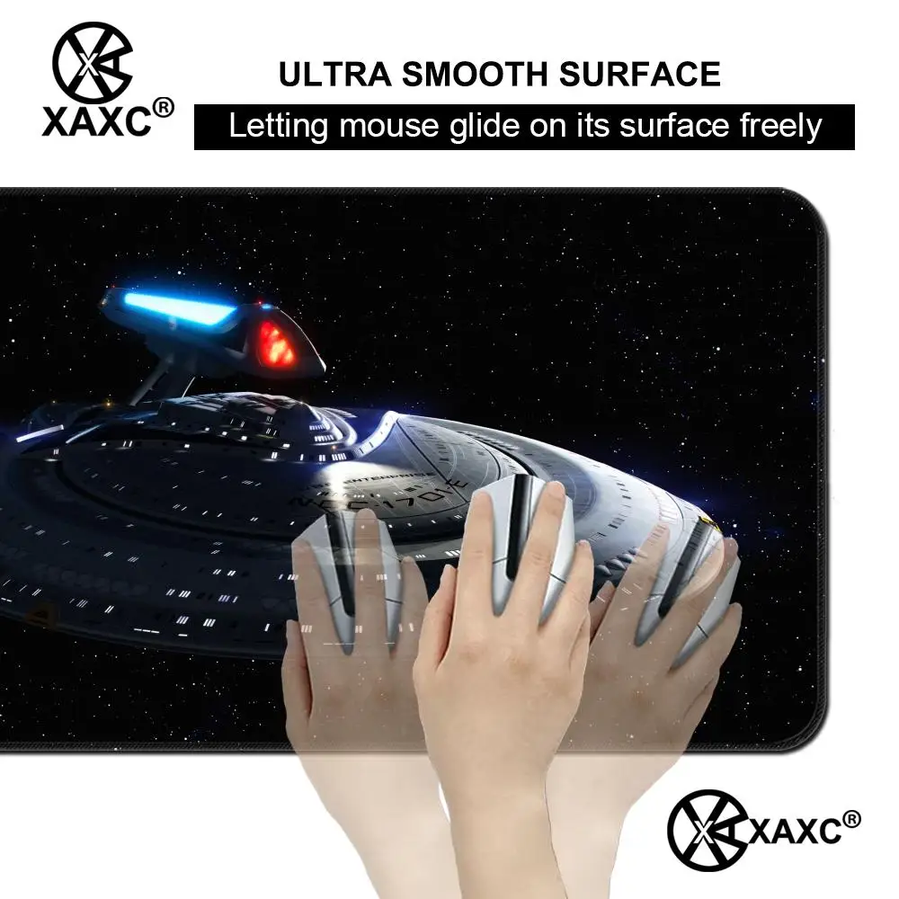 Коврик для мыши Star Trek, настольный коврик для мыши, HD-коврик для стола, удлиненный игровой коврик для клавиатуры, большой XXL-коврик для геймеров, 90x40 см. (art.: 3920dd32a0771) - 3920dd32a0771