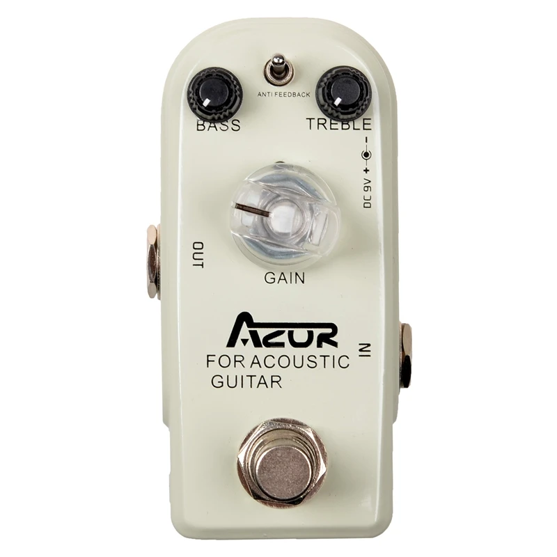 

AZOR AP-318 гитарная педаль для акустической гитары, мини-педаль 9 В, педаль для создания эффектов, аксессуары для гитары