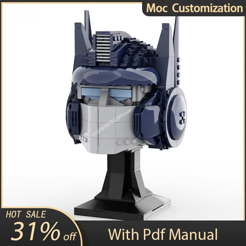 Moc 612 шт. трансформация Optimus Primees шлемы скульптуры модель строительные блоки