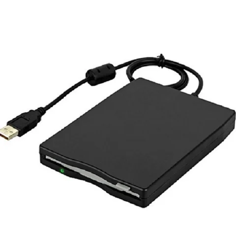 USB-накопитель FDD пластиковый, 1,44 м, черный