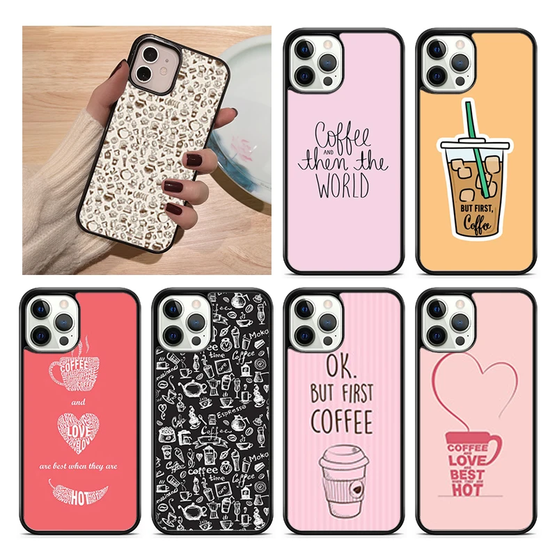 Чехол для телефона Ok But First Coffee с цитатами для iPhone 15 14 SE 2020 XR XS 11 12 13 Mini Pro MAX 6 7 8 Plus
