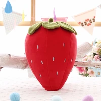 hot creative strawberry soft plush food fruits toy down cotton stuffed strawberries plants plushie pillow home decor kids gifts