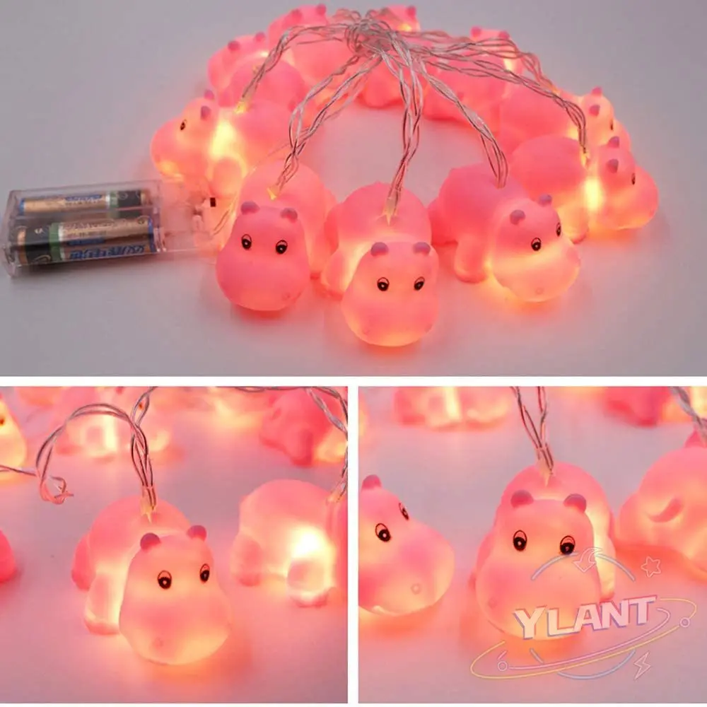 1 8 м 10 светодиодных розовых гирлянд в стиле хиппота работающие от батарейки