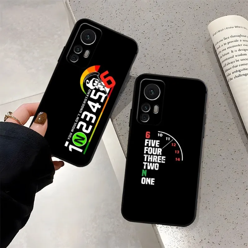 

1N23456 Motorcycle Gear Phone Case For Xiaomi 11 11T 13 11i 12 10T 10TPro 10 Pro Lite Ulltra MIX4 CIVI Funda Black Coque