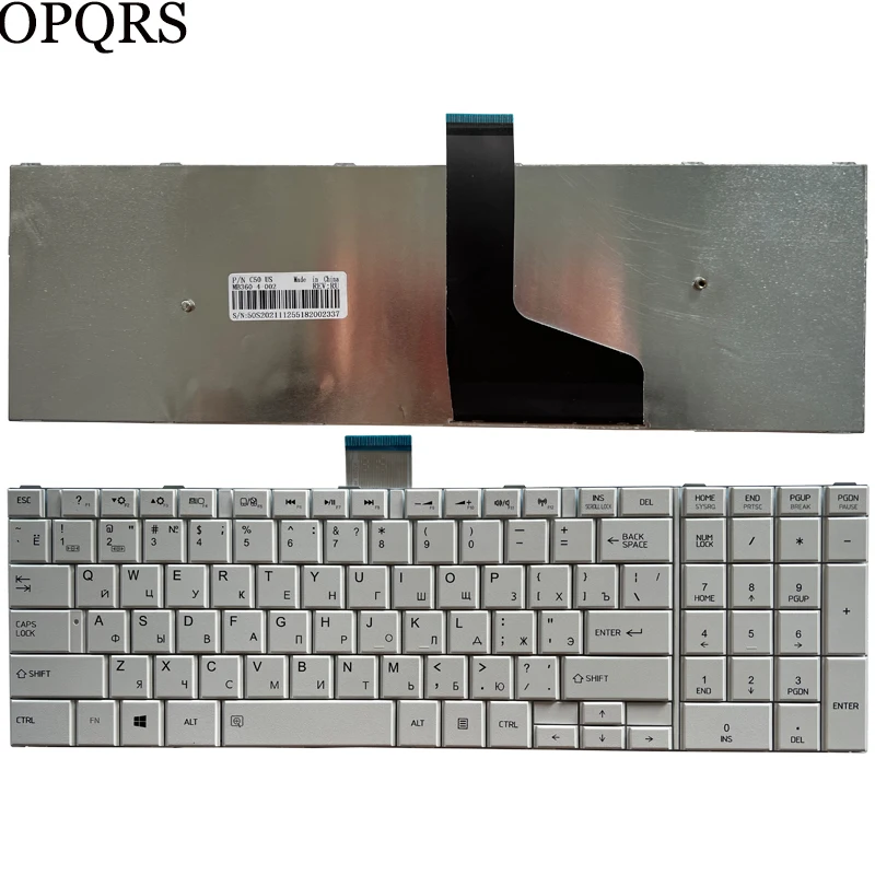 NEW Russian Keyboard for Toshiba Satellite C50-A C50-A506 C50D-A C55T-A C55-A C55D-A RU | Replacement Keyboards