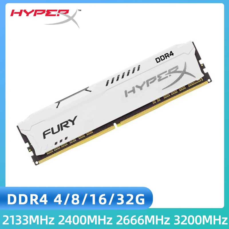 

HyperX Fury DDR4 8GB 4GB 16GB 32GB 3200MHz 2133MHz 2400MHz 2666MHz Desktop Memory DIMM PC4-25600 21300 19200 RAM Dual Channel