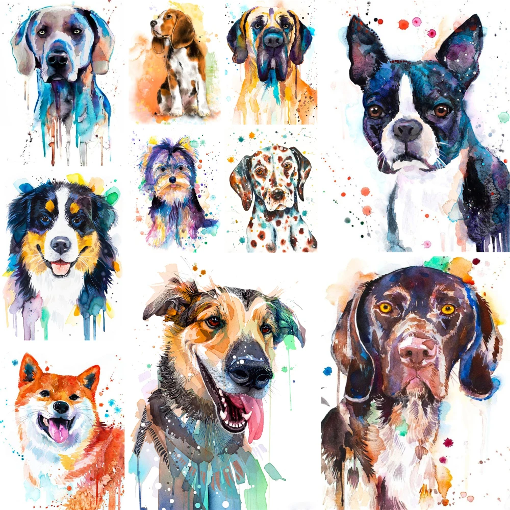 

Животные Собака живопись по номепосылка масляные краски 40*50 картина по номерам новый дизайн для взрослых ручная работа стены