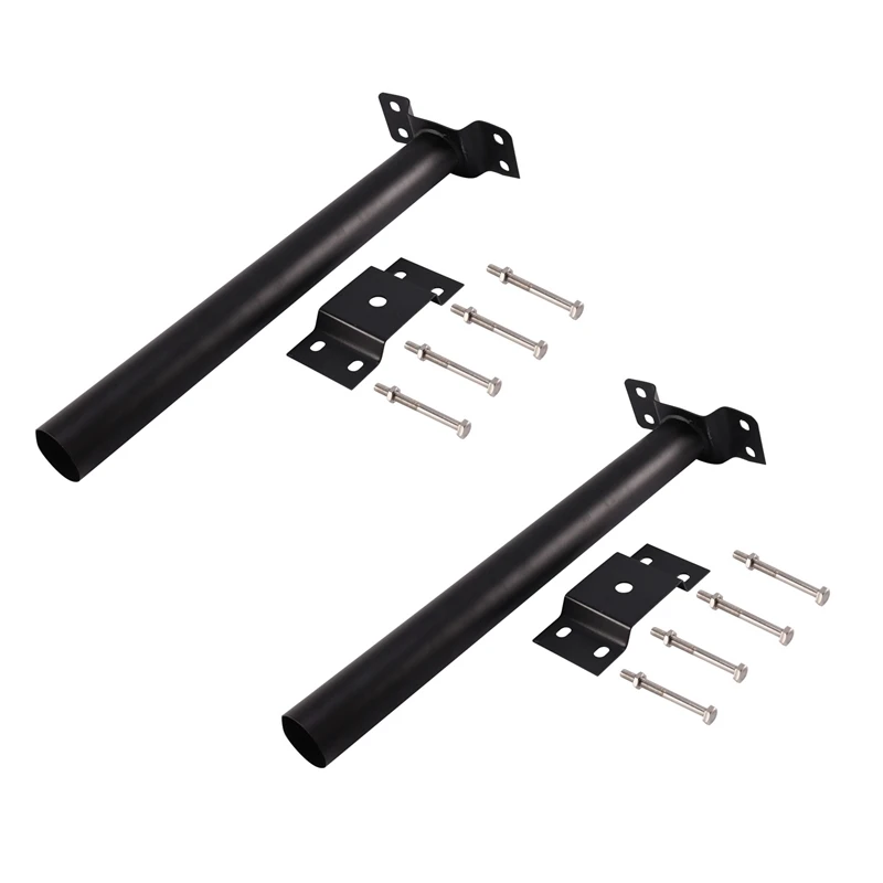 

2 Set Rust-Proof Wall Mounted Solar Light 50MM Mounting Pole Support For Solar Powered Wall Street