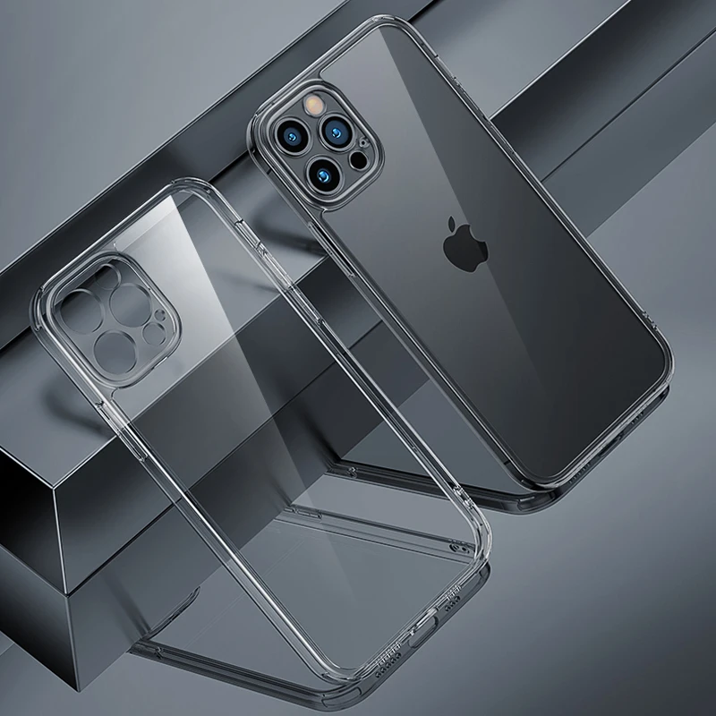 

Transparent Card Slot Bag Holder Phone Cases For iPhone 13 11 12 Pro Max For iPhone X XS XR SE 2020 7 8 Plus Clear Shockproof