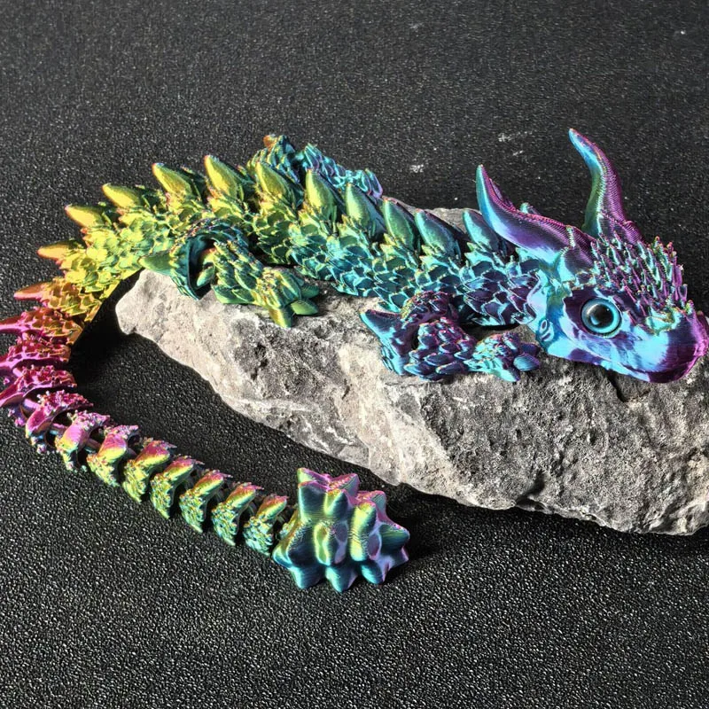 

Пластиковая статуэтка дракона с 3D-принтом