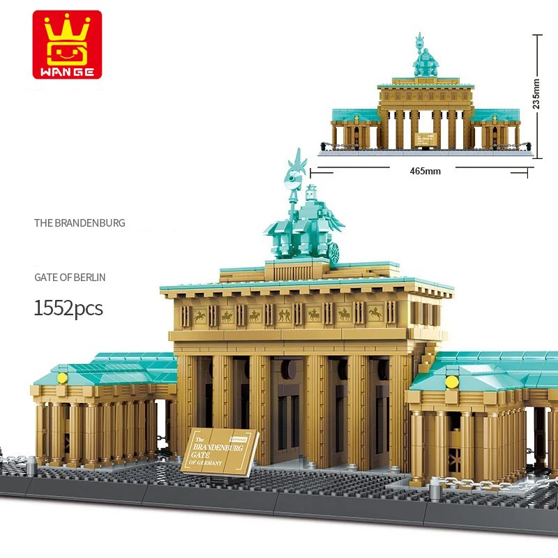 

Архитектура Wange 6211, создатели города, уличный вид, знаменитые Берлинские ворота, Германия, строительные блоки, модели, кирпичи, игрушки, пода...