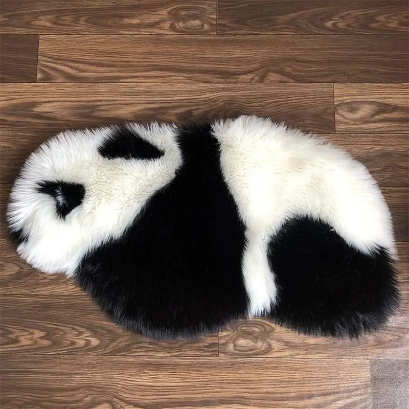 

Soft Hot Panda Mat Animal Cartoon Floor Mat Cute Panda Soft Kids Play Carpet Photo Shooting Prop For Living Room Bedroom 80*43CM