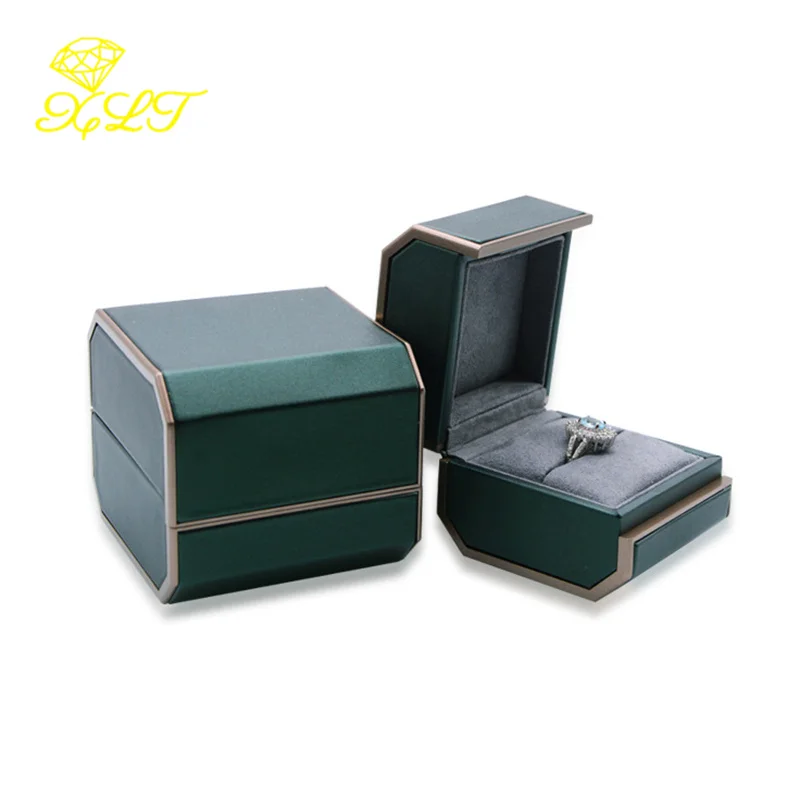 Green Octagonal Magnetic Jewelry Box Pendant Bracelet Set Box For Necklace Jewelry Packaging Jewelry Organizer Storage