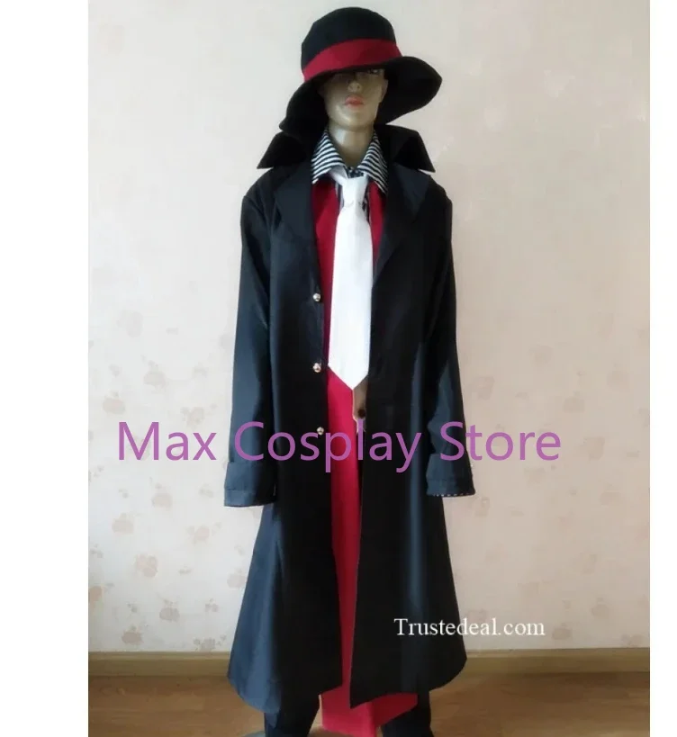 Max Cos Assassination Classroom Karma Akabane Nagisa Shiota Черно-белое пальто Косплей Костюм Хэллоуин