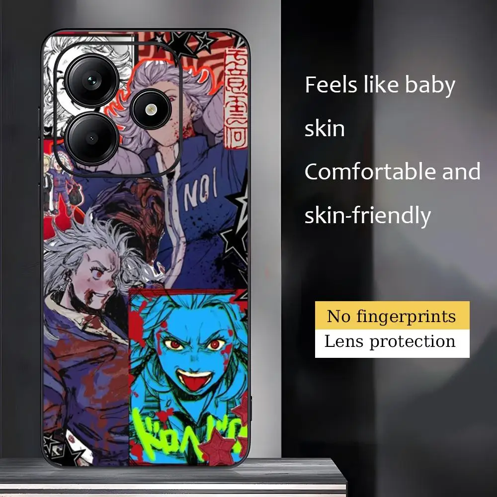 Фото Чехол для телефона Dorohedoro risu nikaido для Xiaomi Redmi 14C 13C 12C Note14 13 12 11 10 Pro Plus S, мягкий черный чехол для телефона №3