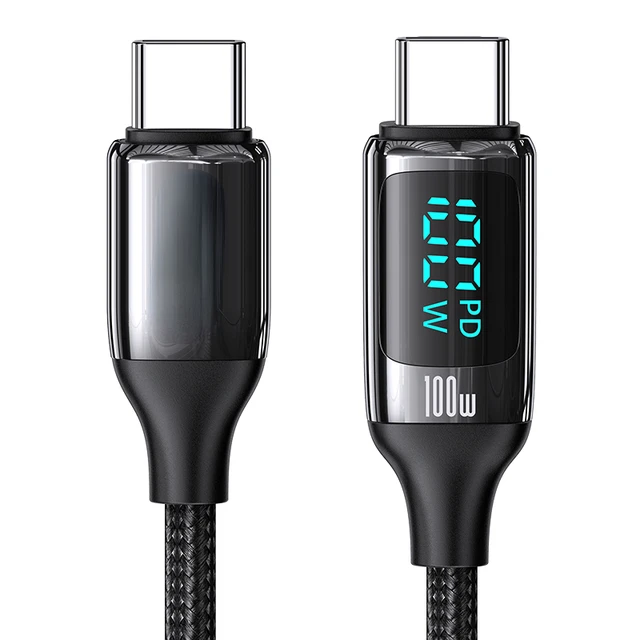 U78 100W LED Display C To Type C Phone Cable For Huawei Fast Charge Cables PD 20W C To Lightning Cable For iPhone