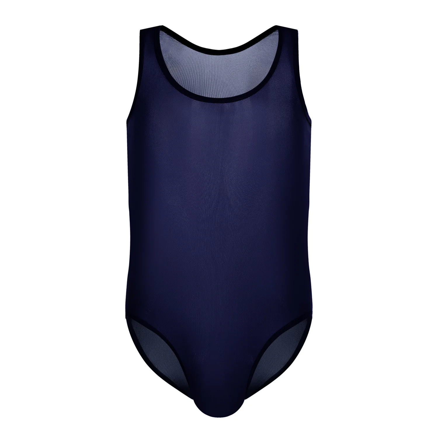 Мужской боди-корсет из эластичной ткани Leotard Ice Silk Transparent Breathable Body Gay One Piece Singlet Struggles on.